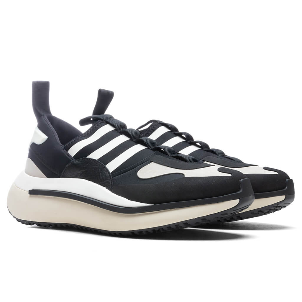 Y-3 QISAN COZY - BLACK/CORE WHITE/CHALK PEARL - 2