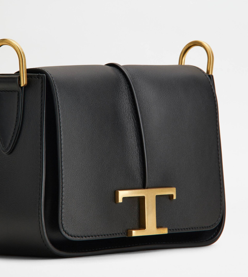 TIMELESS CROSSBODY BAG IN LEATHER MINI - BLACK 6