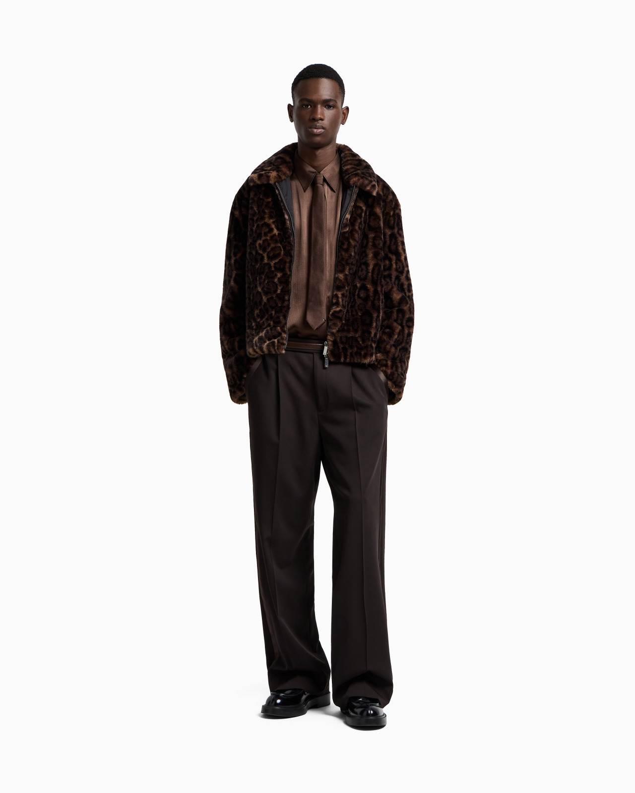 ANIMAL-PRINT FAUX-FUR BLOUSON - 2