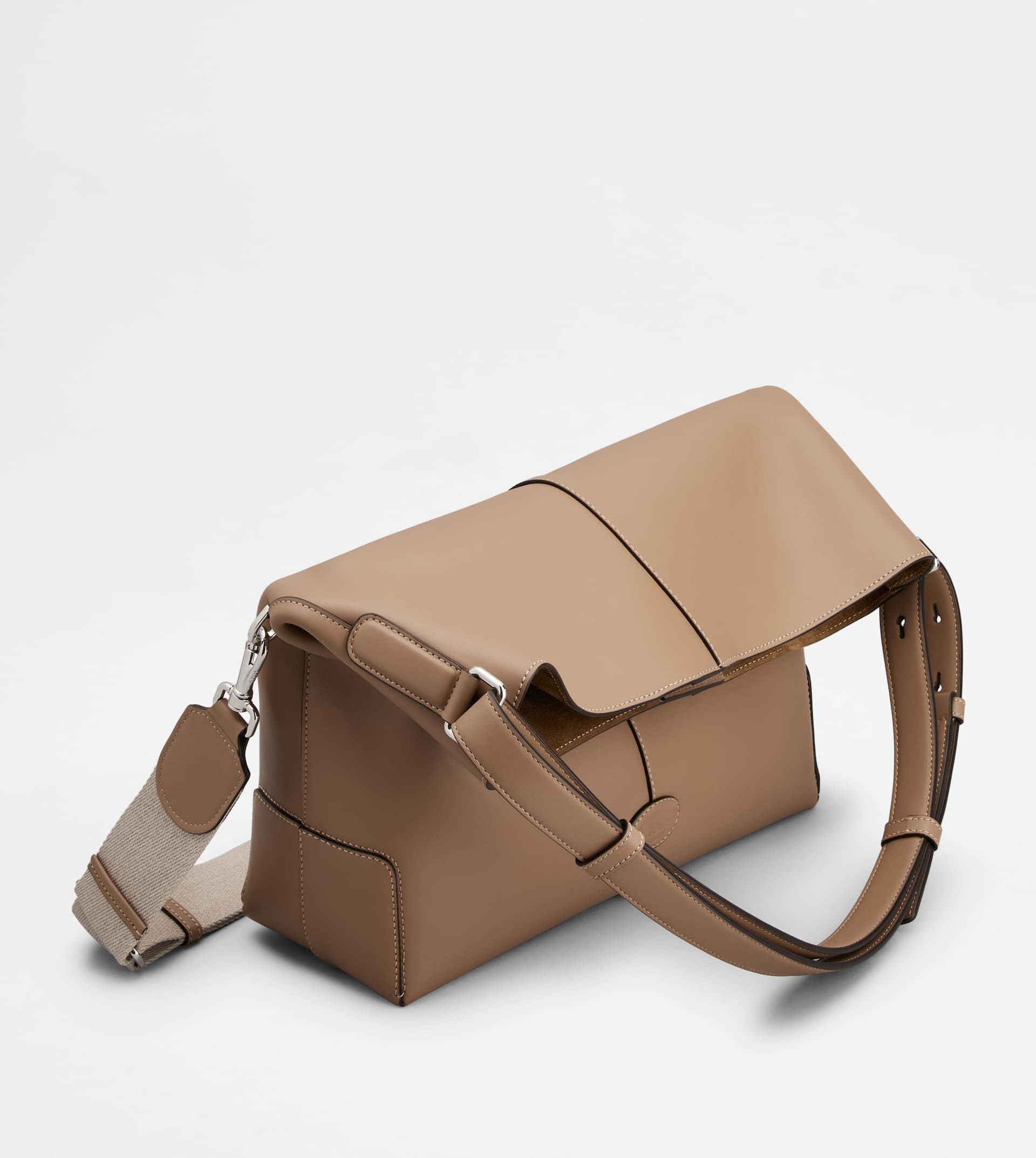 TOD'S DI BAG SHOULDER BAG IN LEATHER SMALL - BEIGE - 5