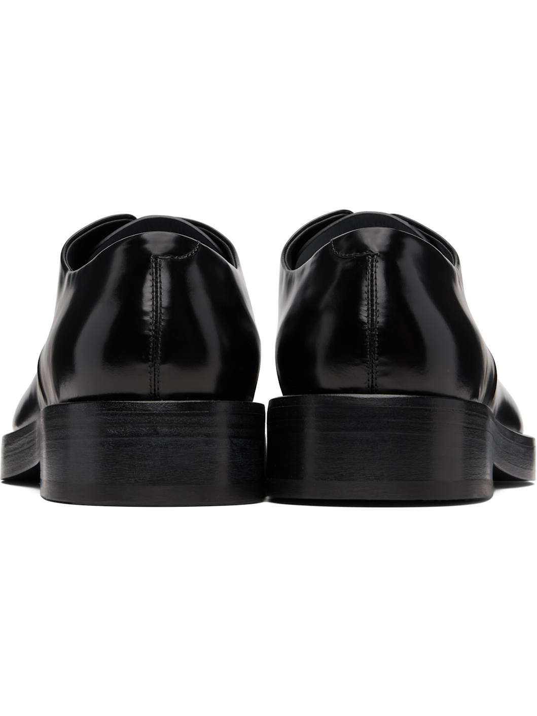 Black Lace-Up Derbys - 2