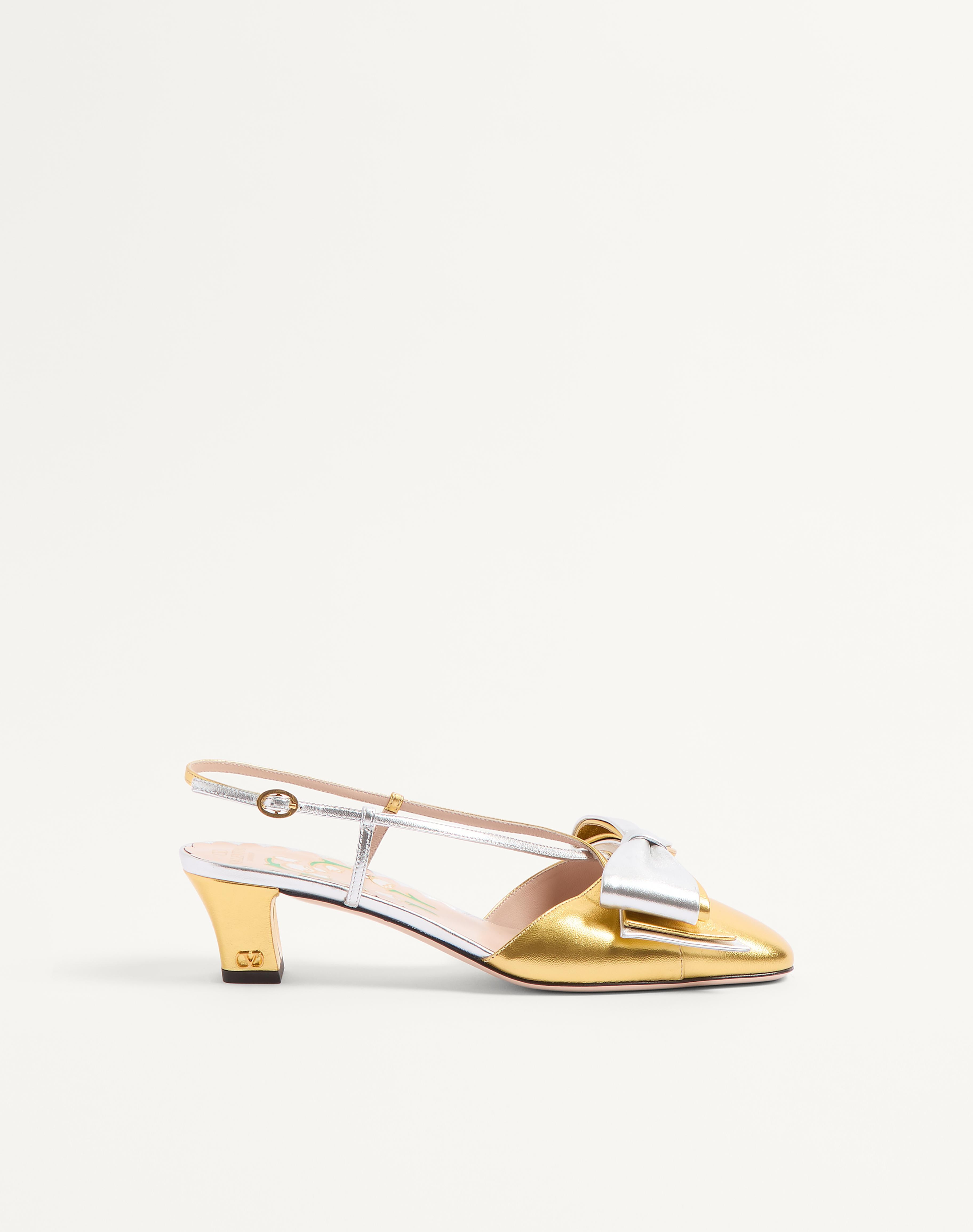 BOWOW SLINGBACK PUMPS IN LAMINATED NAPPA 45MM - 1
