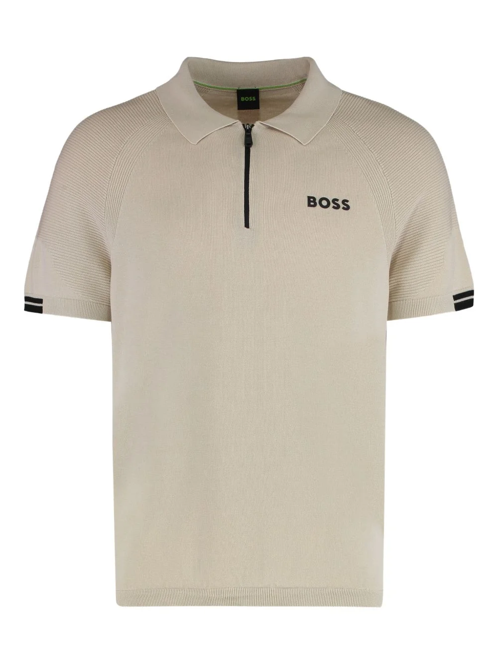 zip-fastening polo shirt - 1