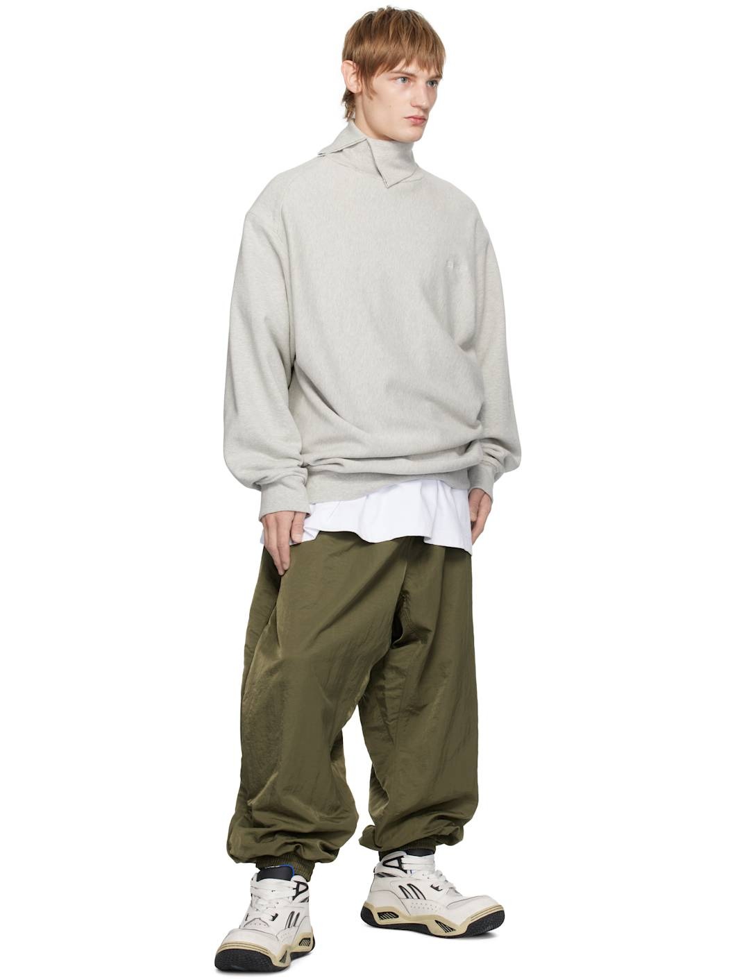 Green Reebok Edition Taffeta Track Pants - 4