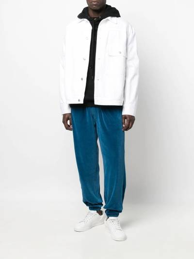 KENZO velvet track pants outlook