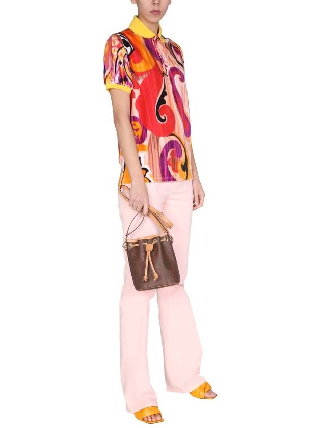 Women's Embroidered Flower Detail Straight Jeans Pink - 3