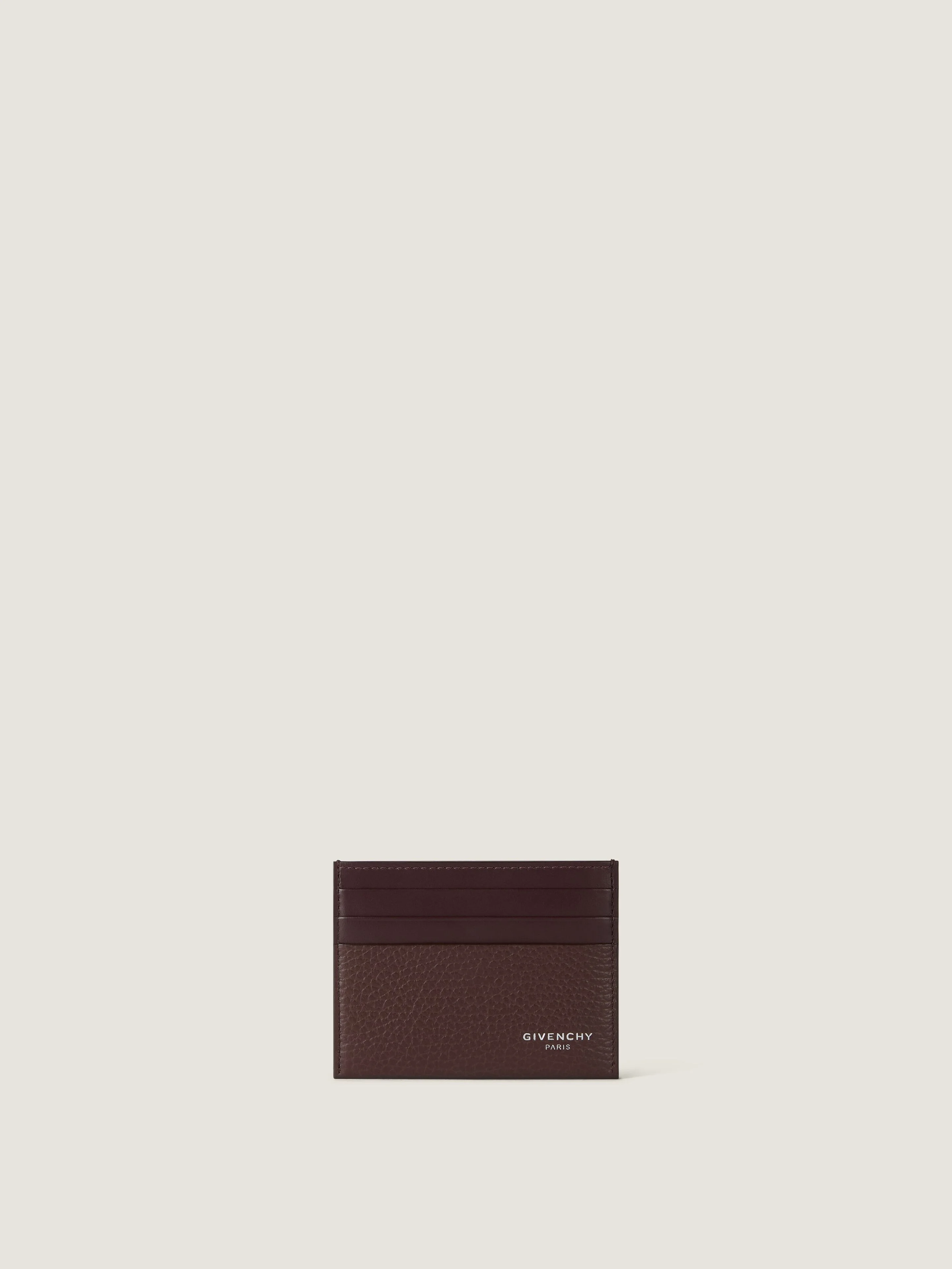 CARD HOLDER IN GRAINED LEATHER - 1