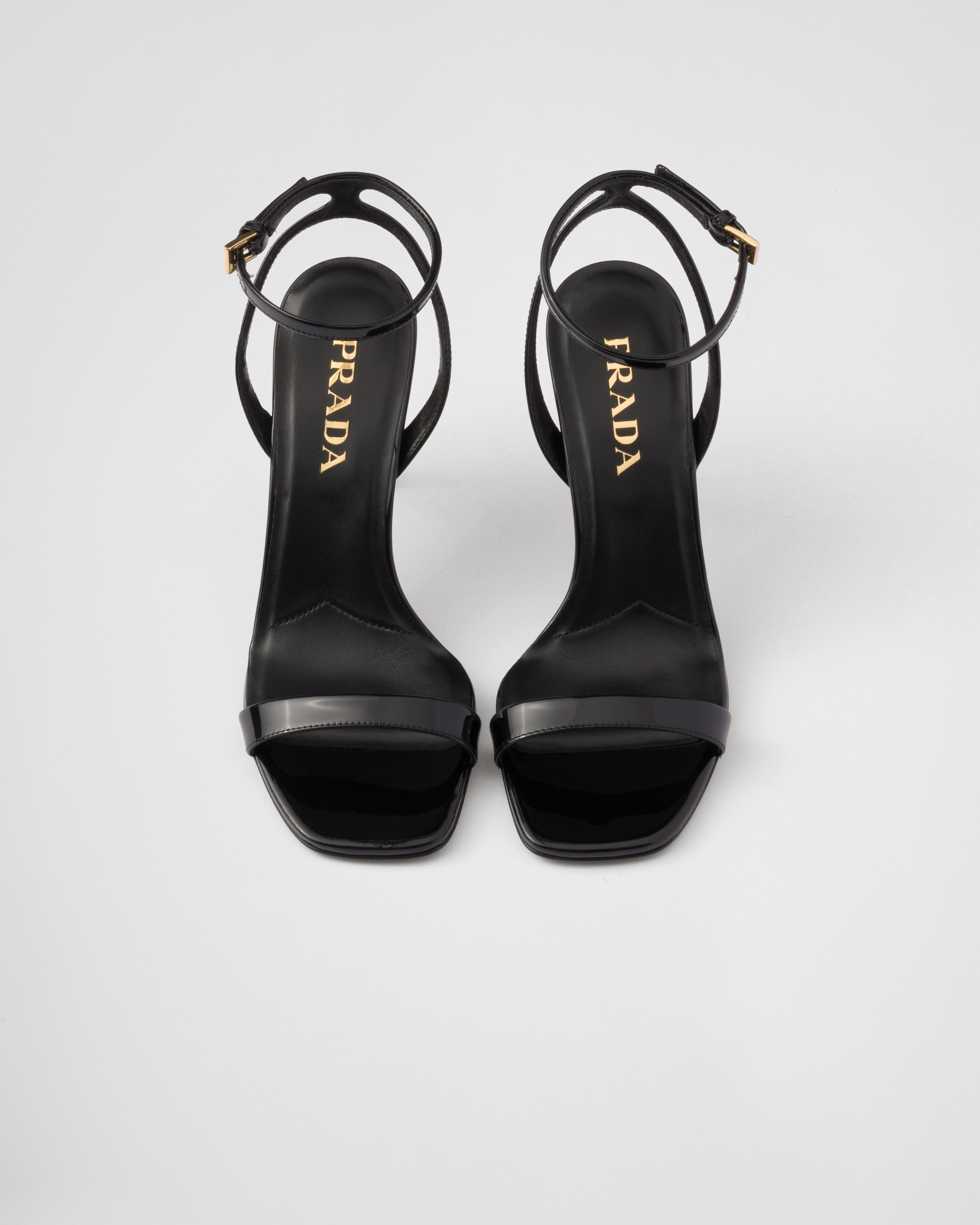Patent leather high-heeled sandals - 3