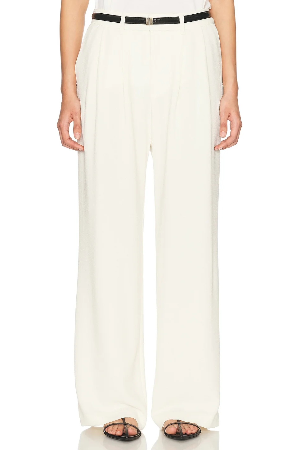 Crepe Mid Rise Trouser - 1