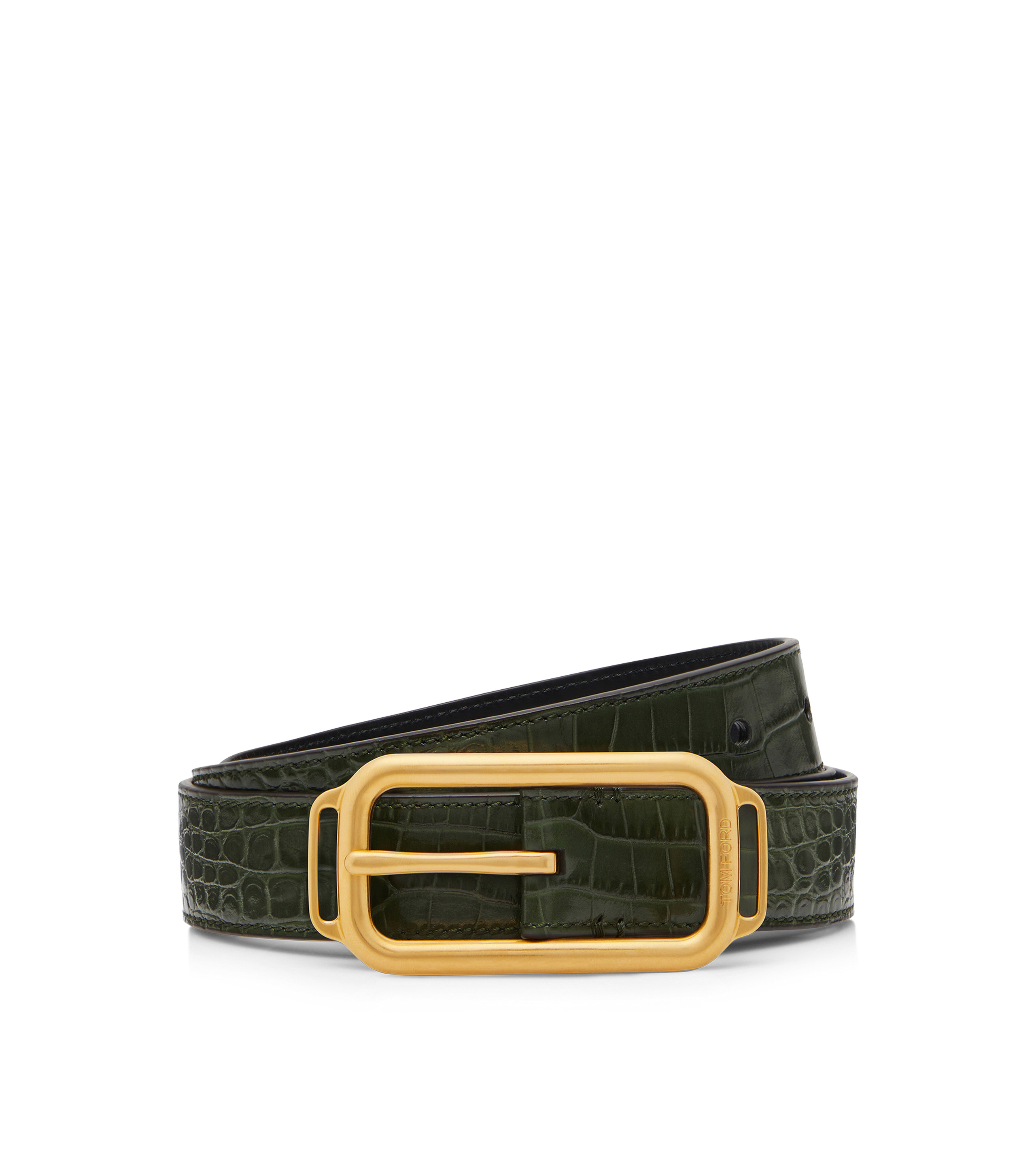 PRINTED CROC STADIUM BUCKLE BELT - 1
