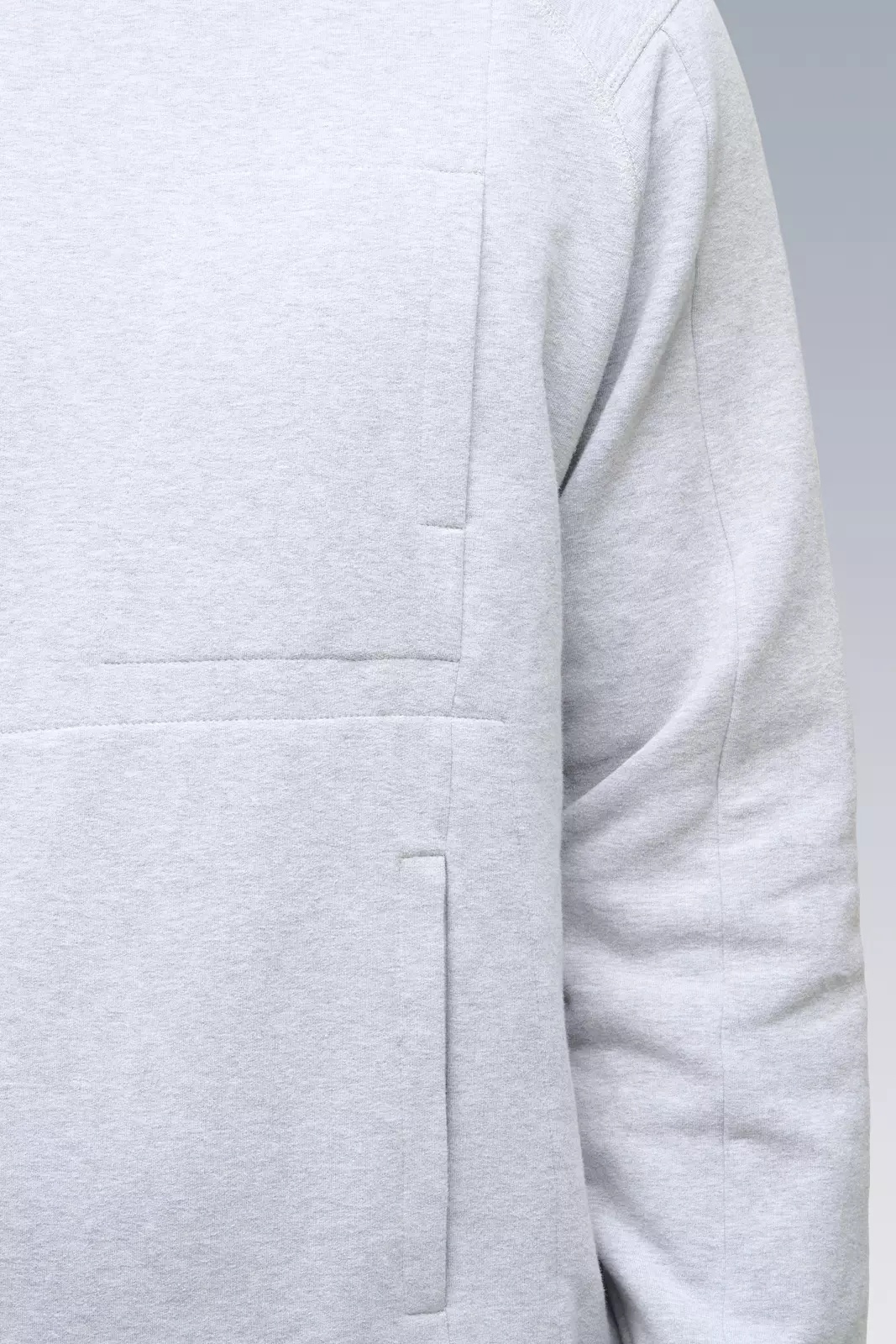 S14-BR Cotton Crewneck Sweatshirt Gray Melange - 8