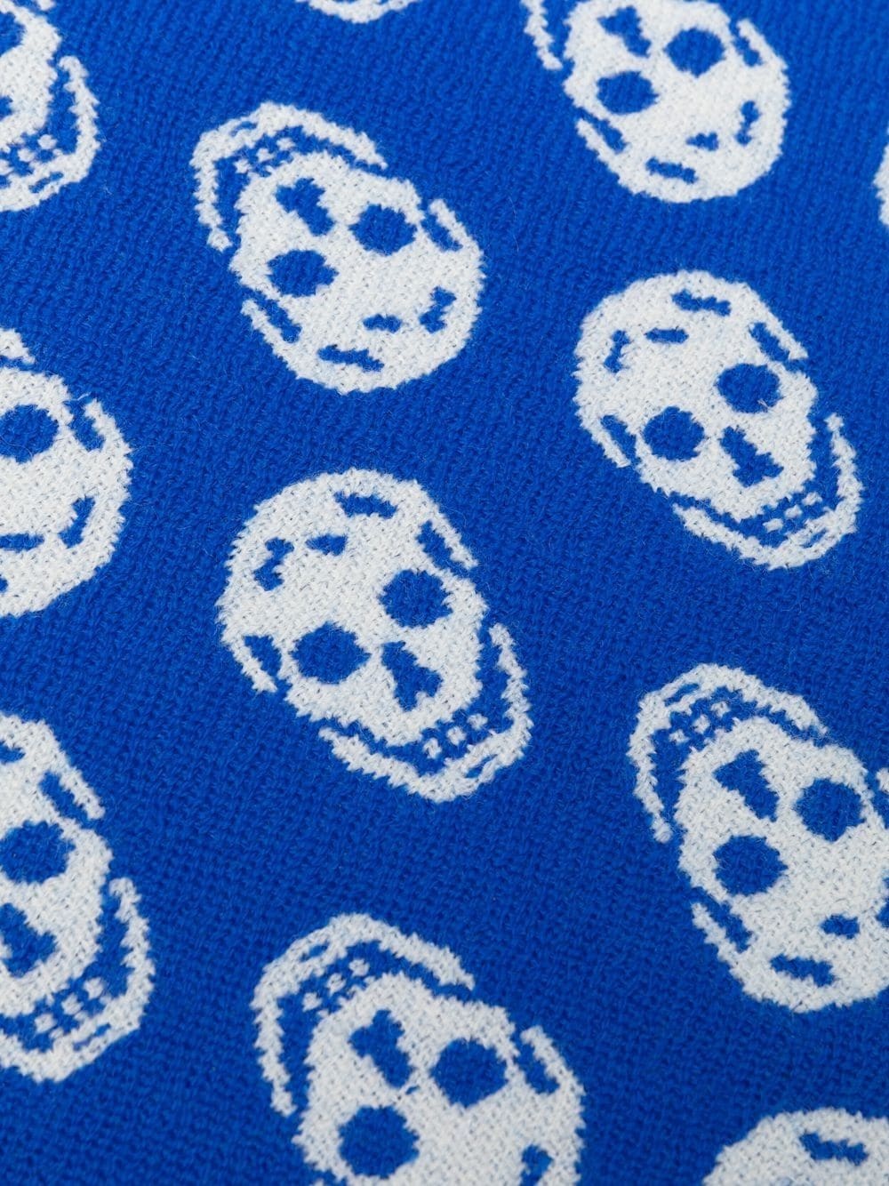 skull-print knitted scarf - 3