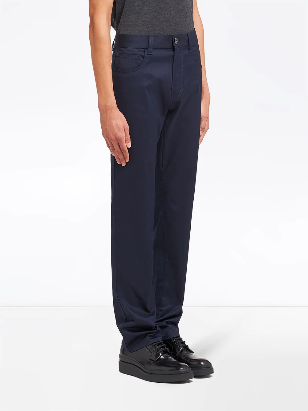 five-pocket straight-leg trousers - 3