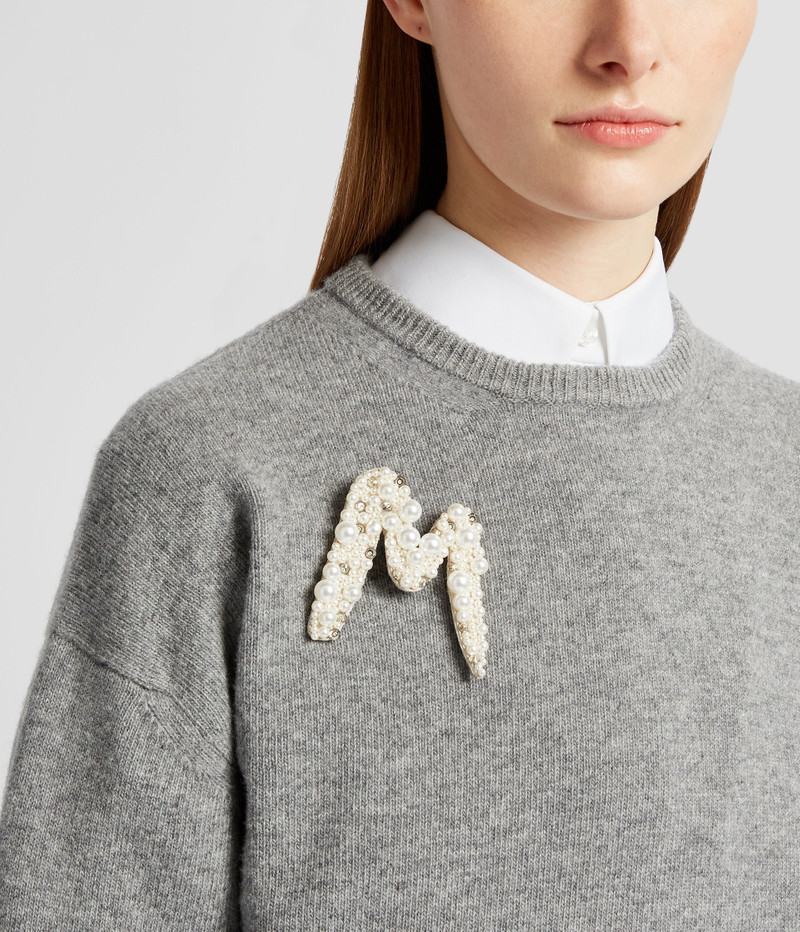 Erdem PEARL ALPHABET BROOCH M outlook