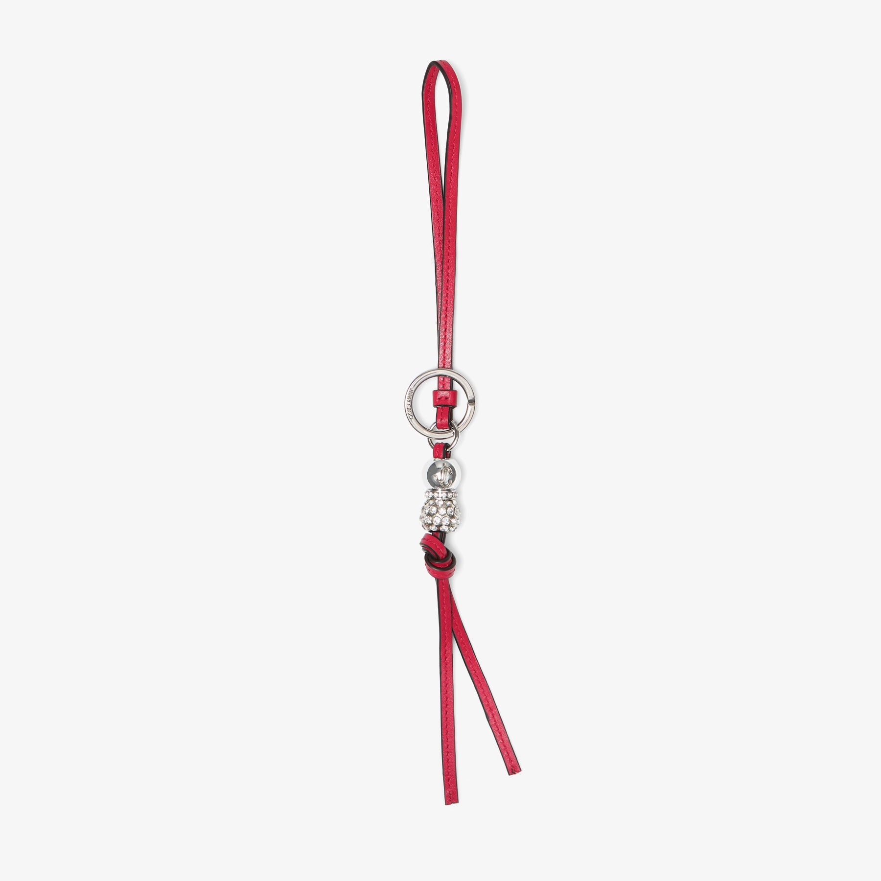 Spheres Charm
Ruby Red Leather Bag Charm - 1