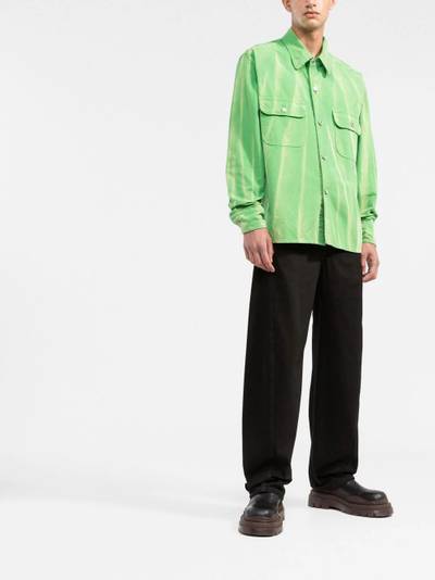 MSGM faded effect shirt outlook