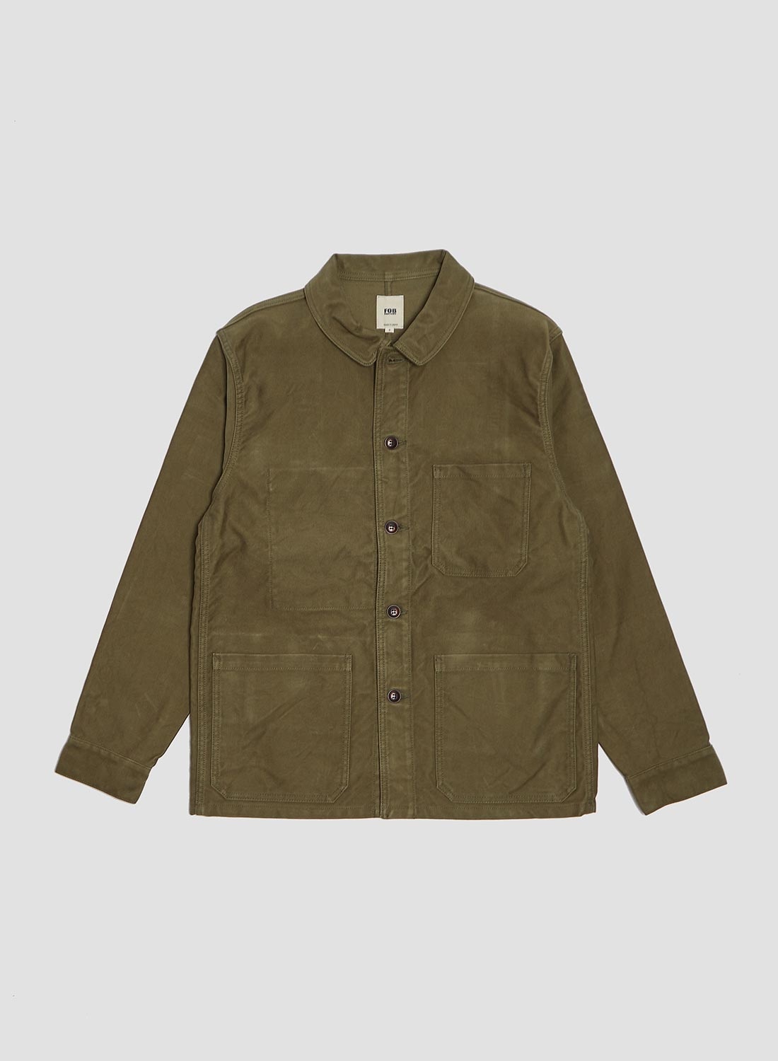 FOB Factory French Moleskin Jacket Olive - 1