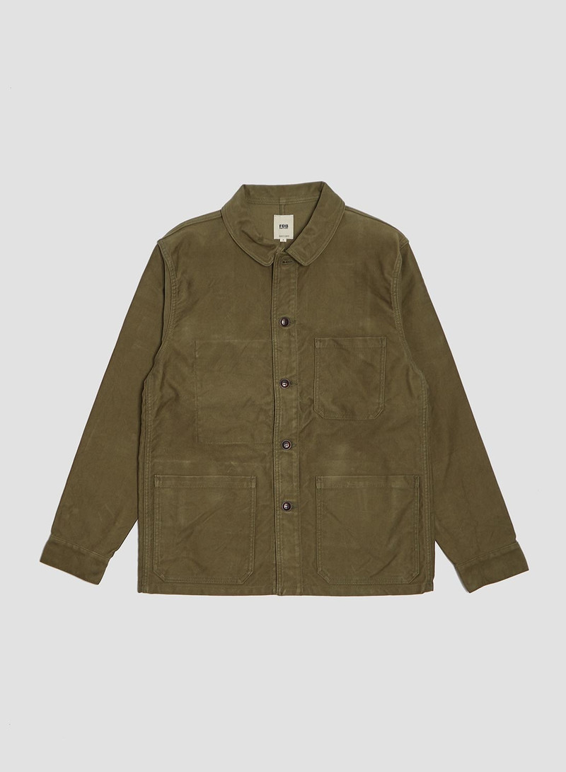 FOB Factory French Moleskin Jacket Olive 1