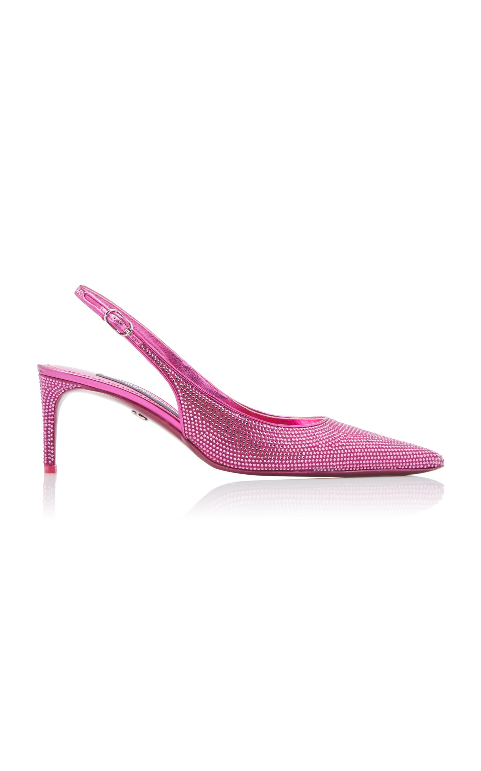 Lollo Crystal-Embellished Slingback Pumps pink - 1