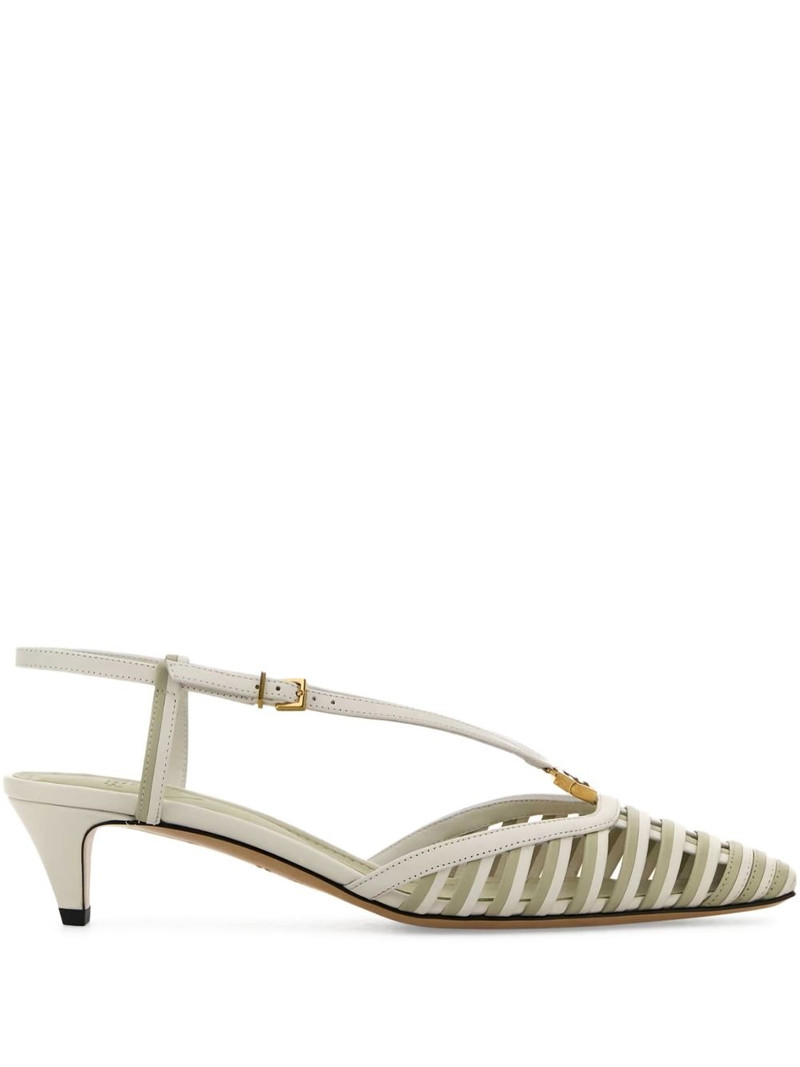 40mm leather pumps - 1