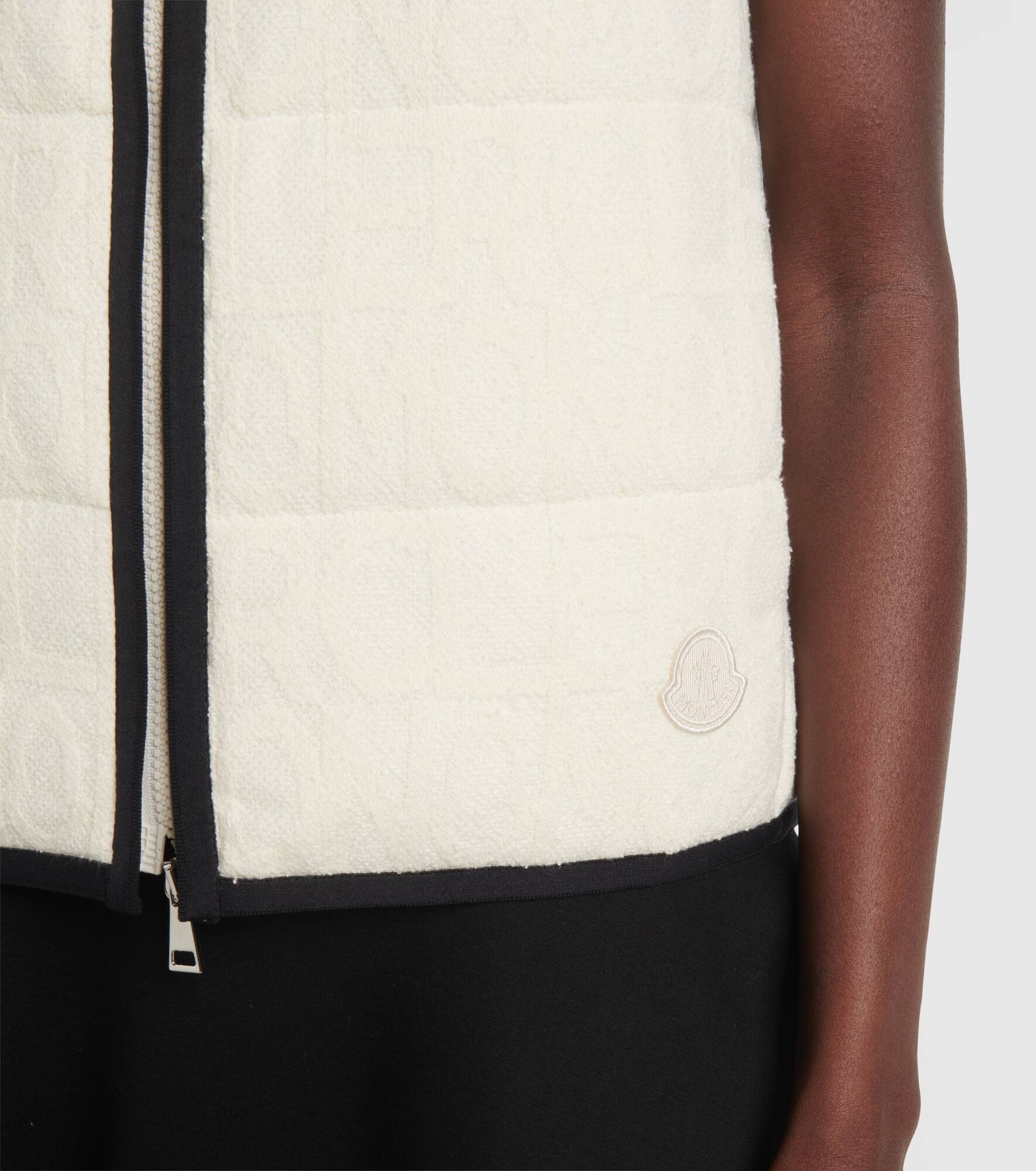 Padded cotton-bend vest - 6