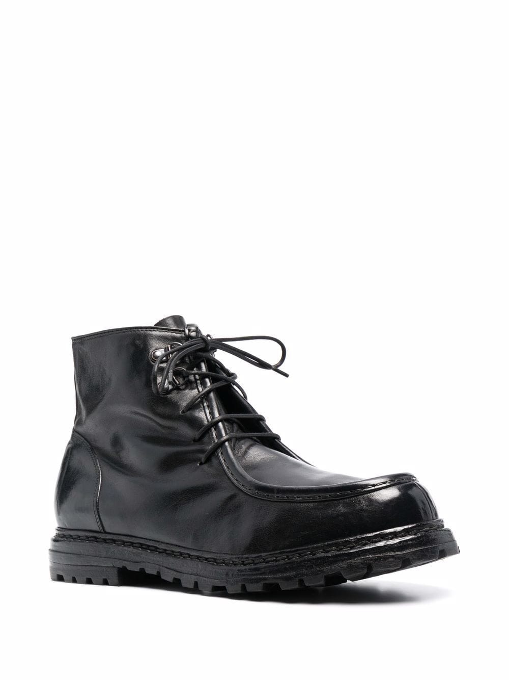 lace-up leather boots - 2