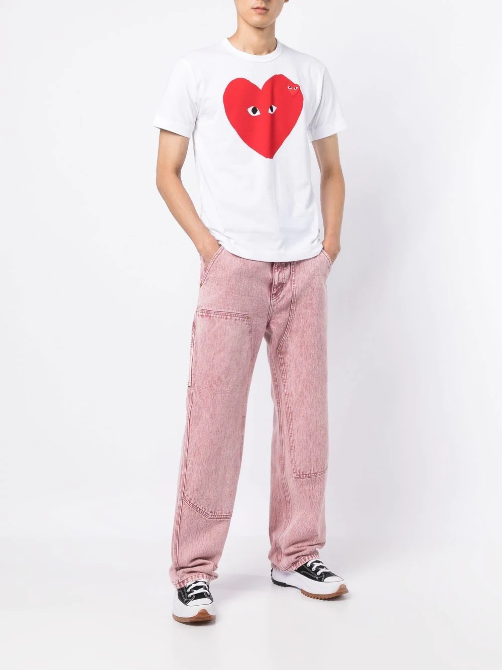 heart logo T-shirt - 4