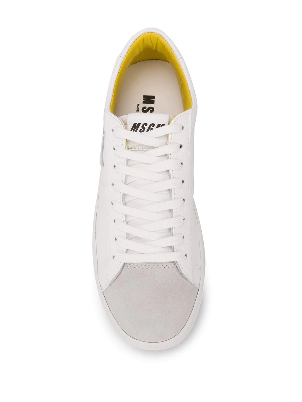 M appliqué low-top sneakers - 4