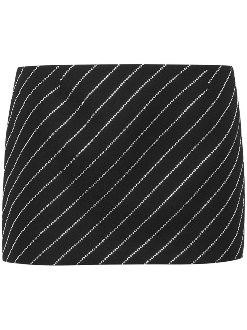 Cady crystal-embellished pinstripe miniskirt 1