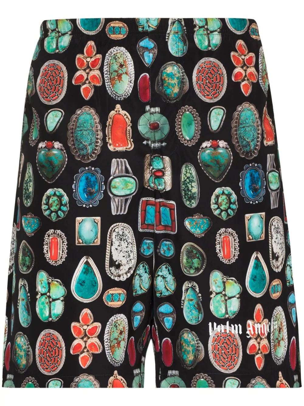 jewels print swim shorts - 1