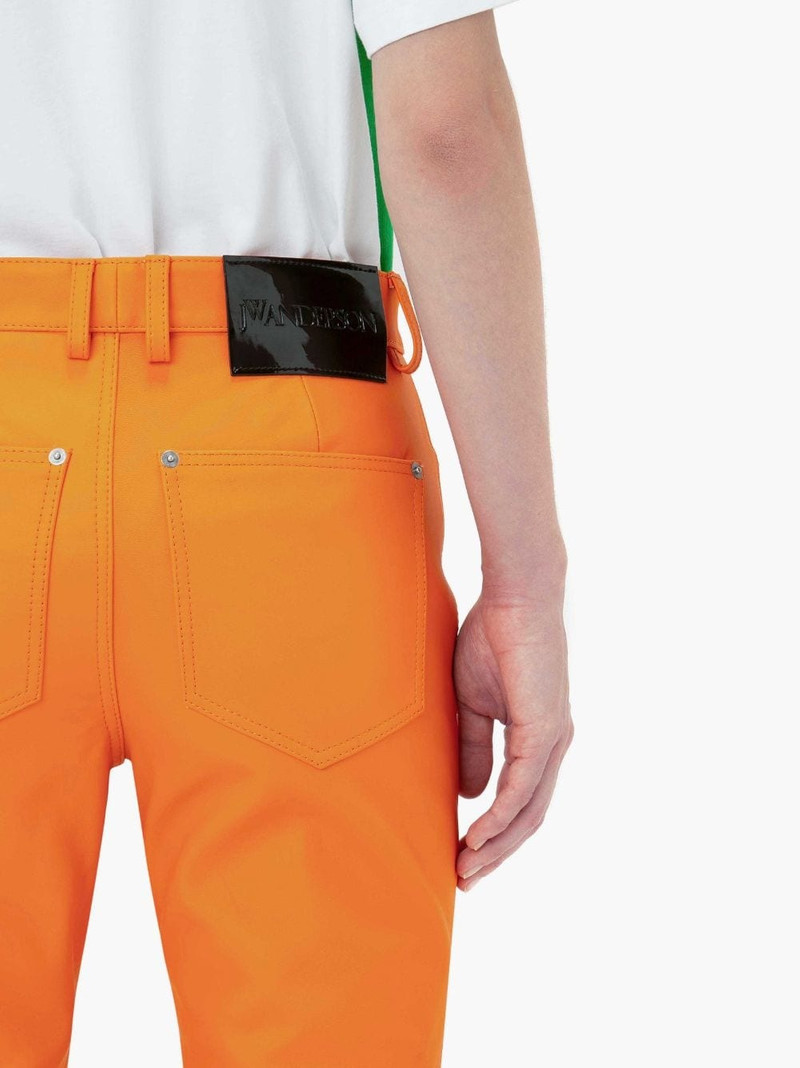 BOOTCUT LEATHER TROUSERS 6