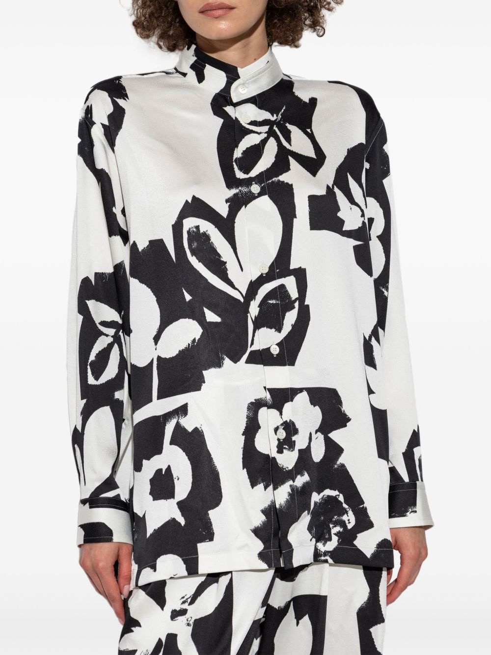 floral-print shirt - 3