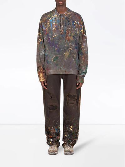 Dolce & Gabbana dripping colour-effect jeans outlook