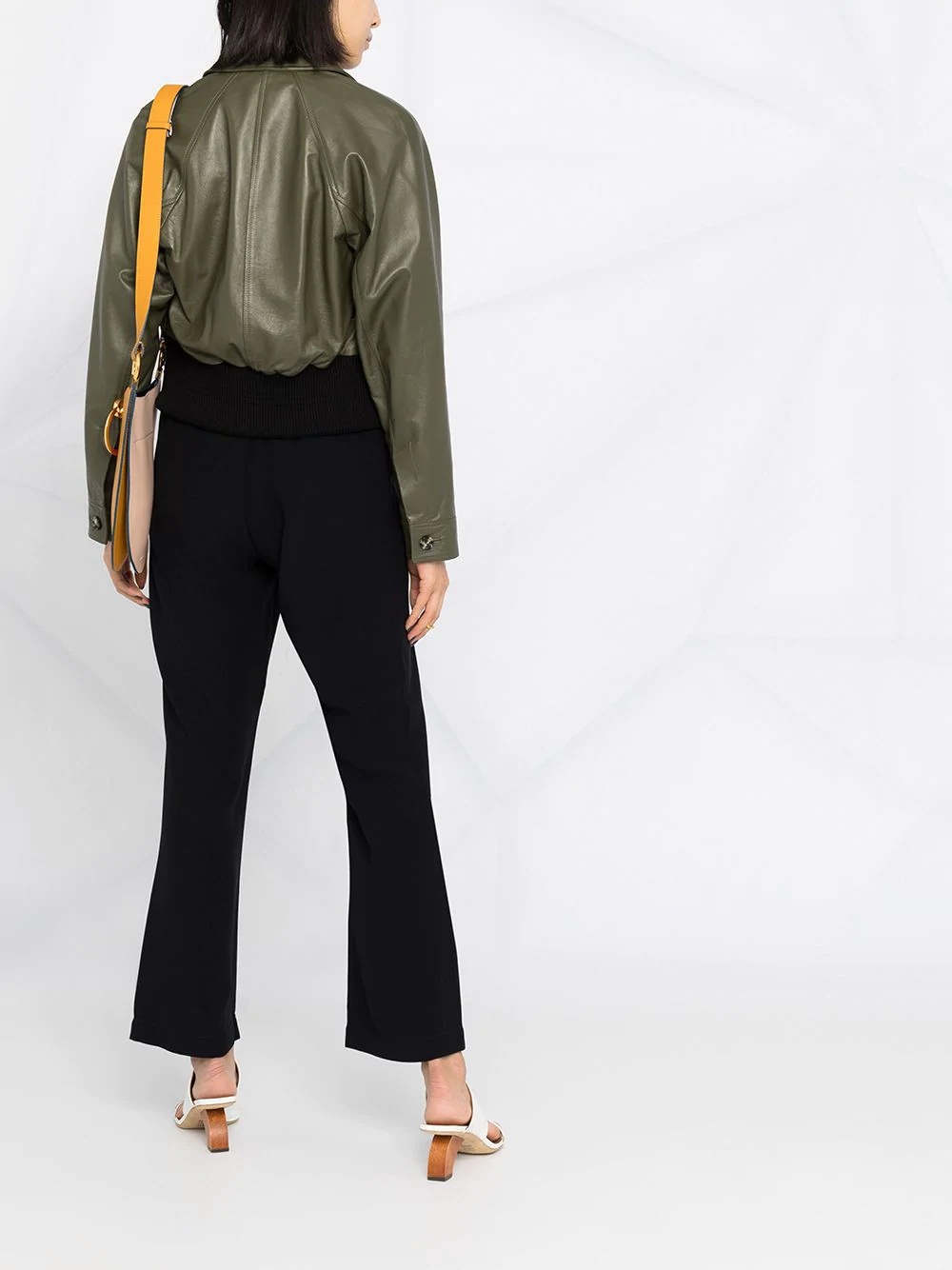 cropped flared trousers - 6