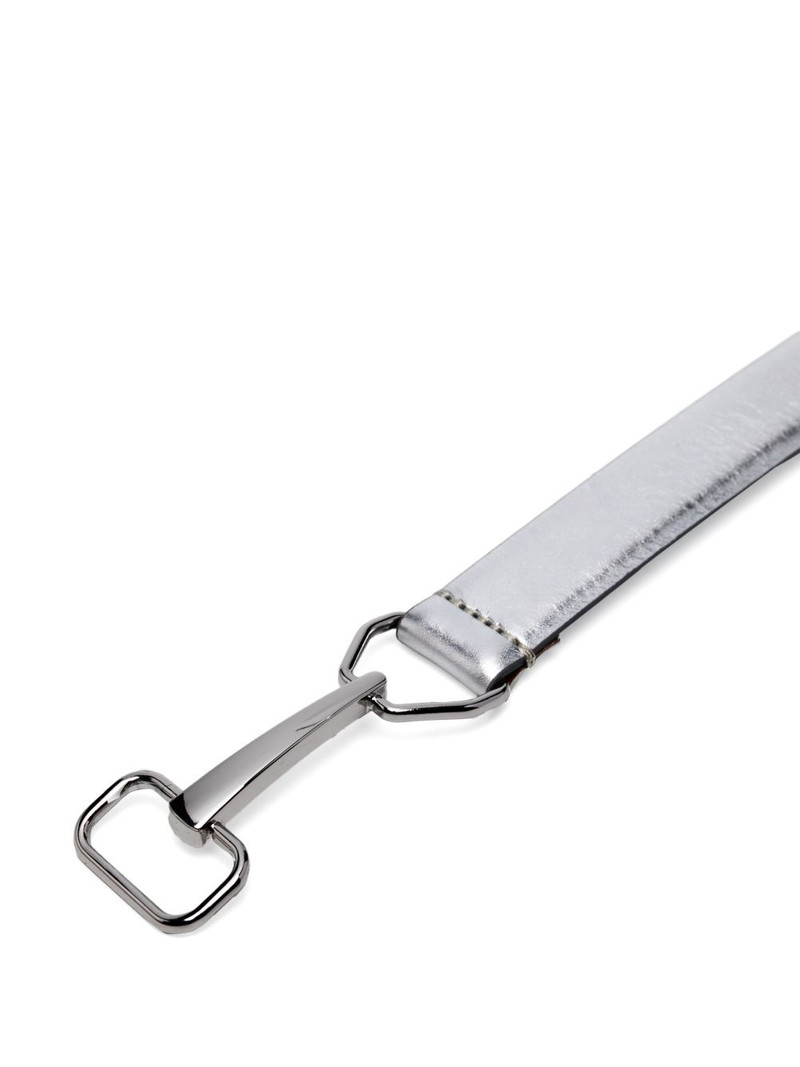 maje laminated-leather belt outlook