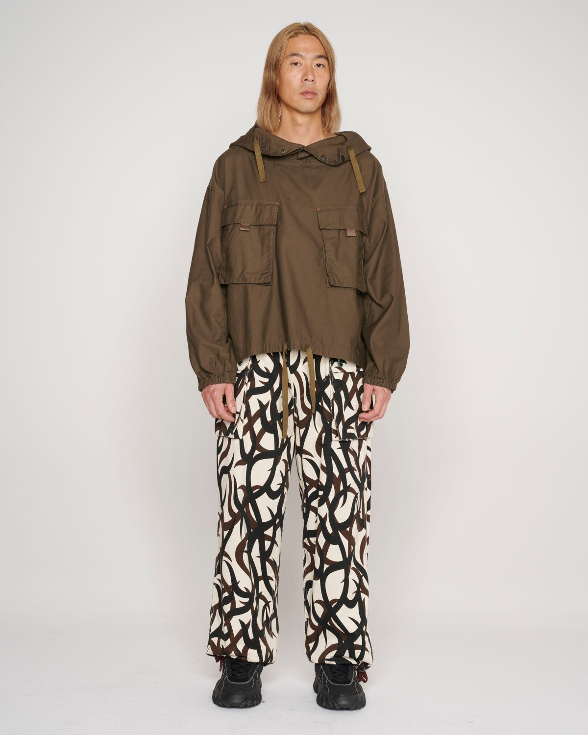 Military Cloth Smock - Olive - 8