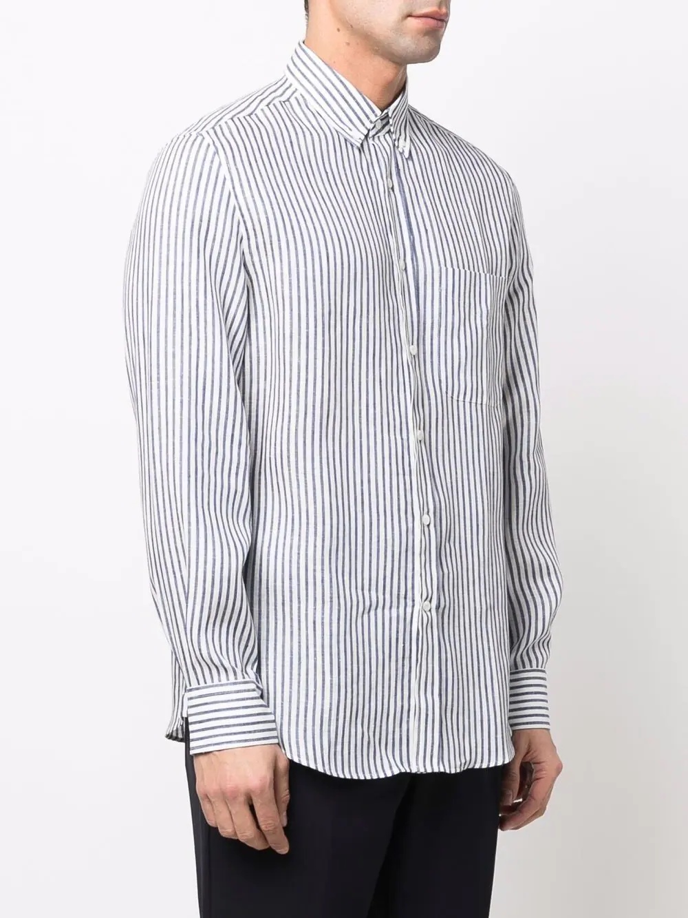 striped longsleeved shirt - 3