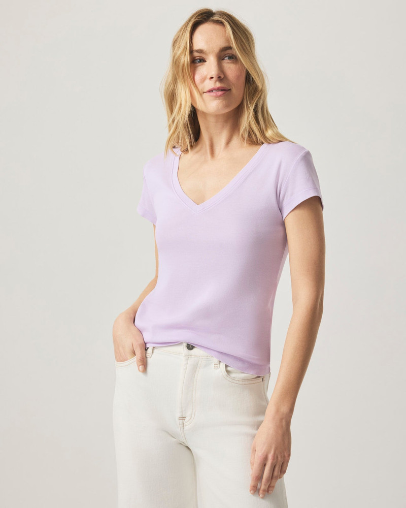 Faye V-Neck Tee 1
