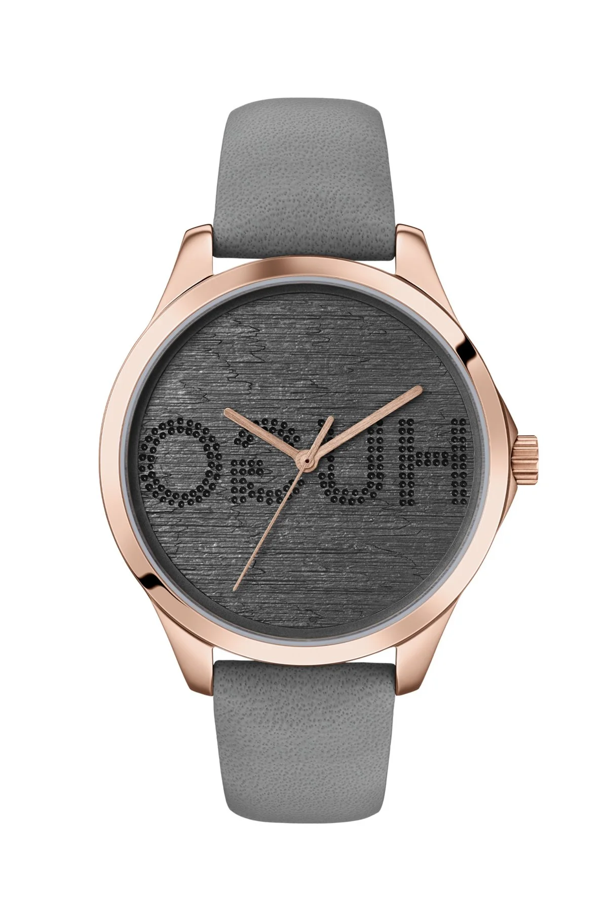 CARNATION-GOLD-EFFECT WATCH WITH REVERSE-LOGO DIAL - 1