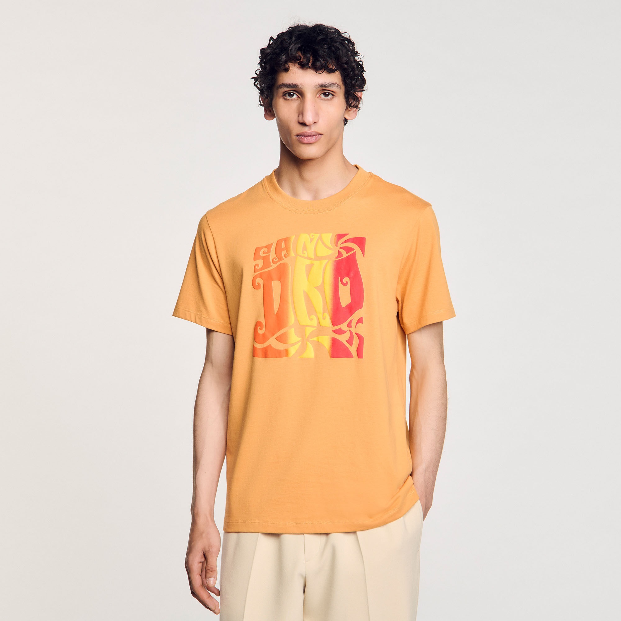 WAVE PRINT COTTON T-SHIRT - 4