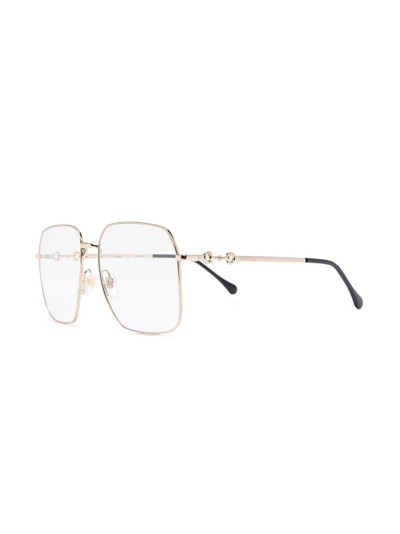 GUCCI square-frame oversized glasses outlook