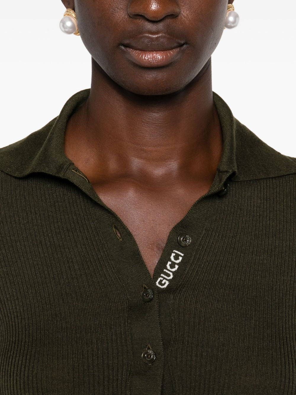 ribbed polo top - 5