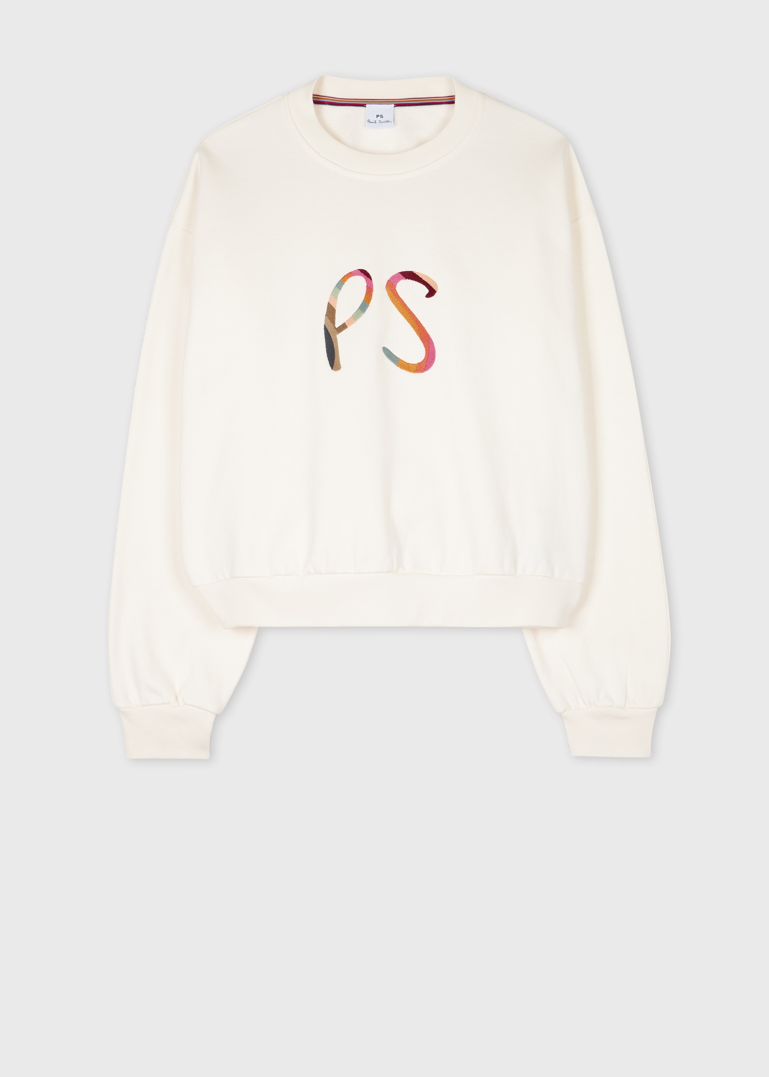 Women's Ecru 'Swirl' Logo Sweatshirt - 1