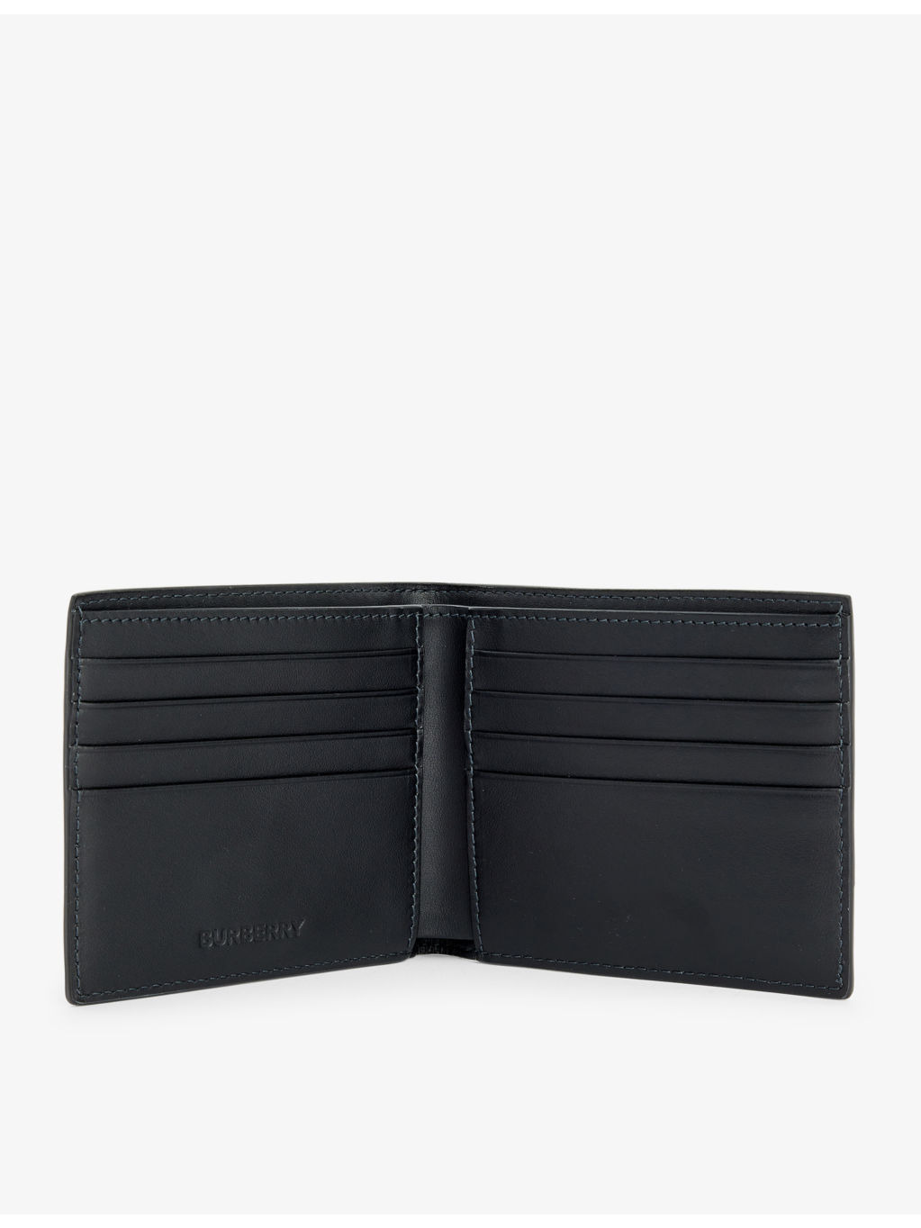 Check-pattern coated-canvas wallet - 4