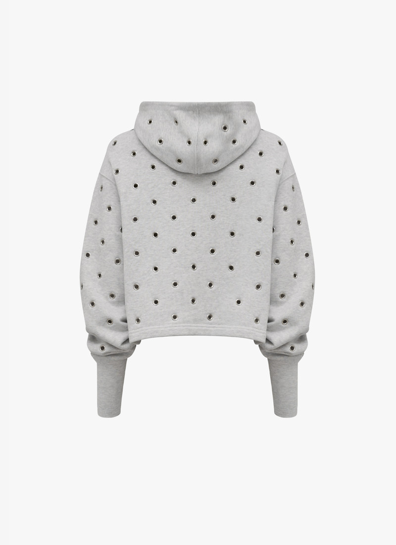 Alaïa EYELET HOODIE outlook