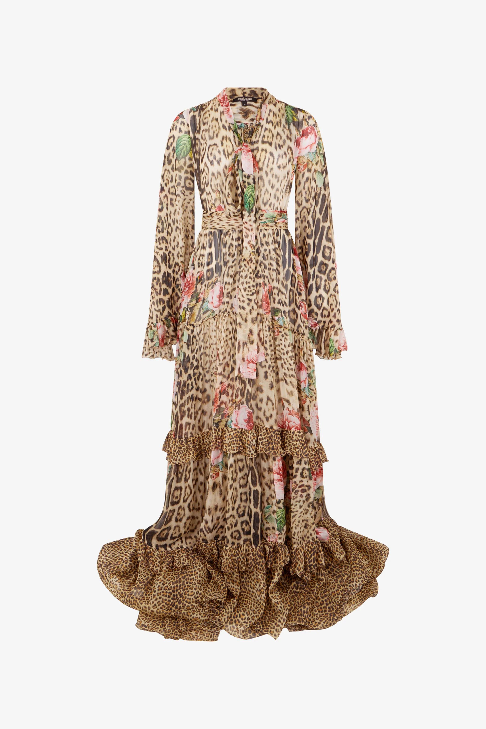 Jaguar Roses Print Dress - 1