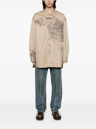 FENG CHEN WANG Trompe Loeil shirt outlook