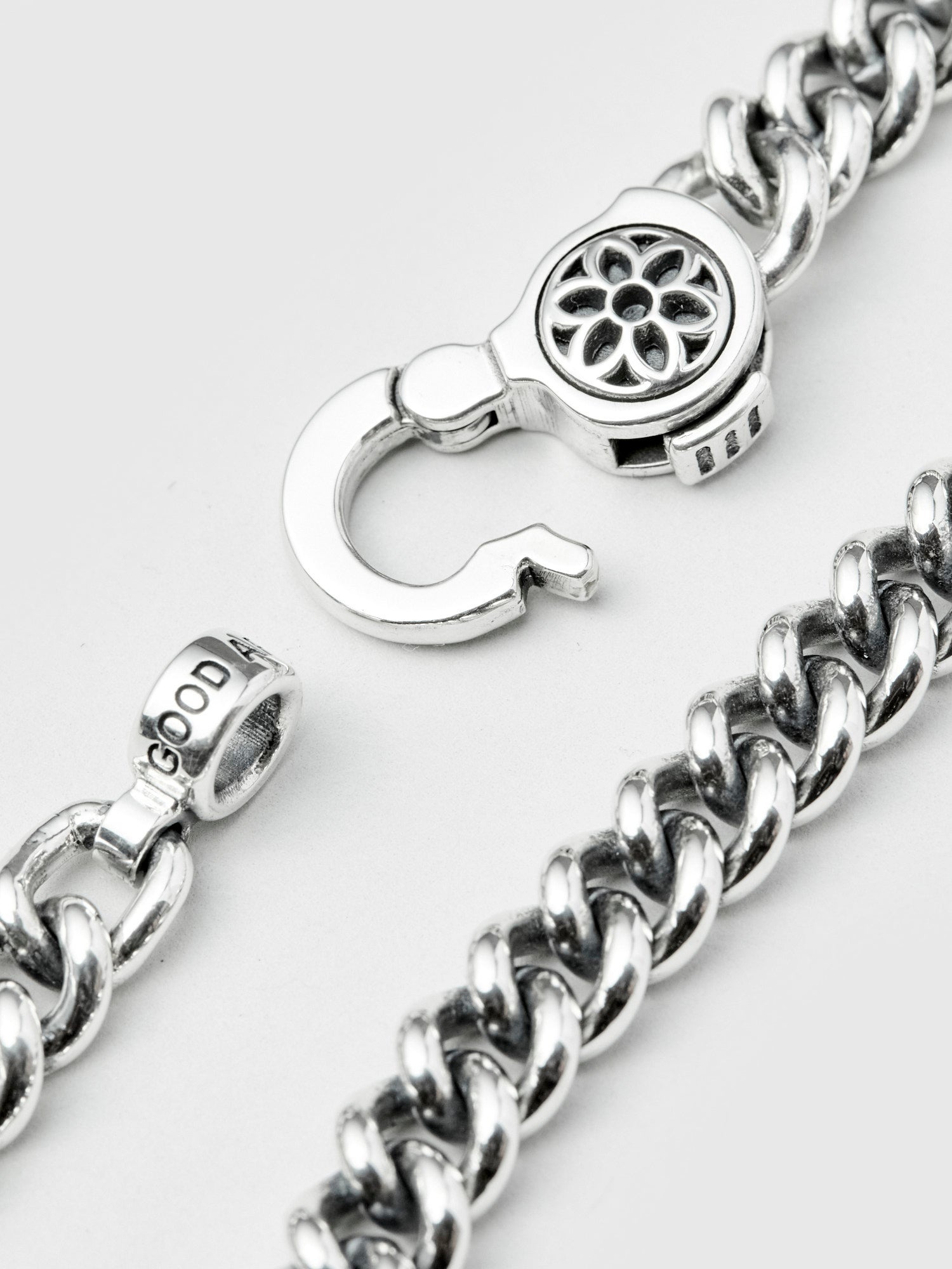 Curb Chain Bracelet Size A in Sterling Silver - 5