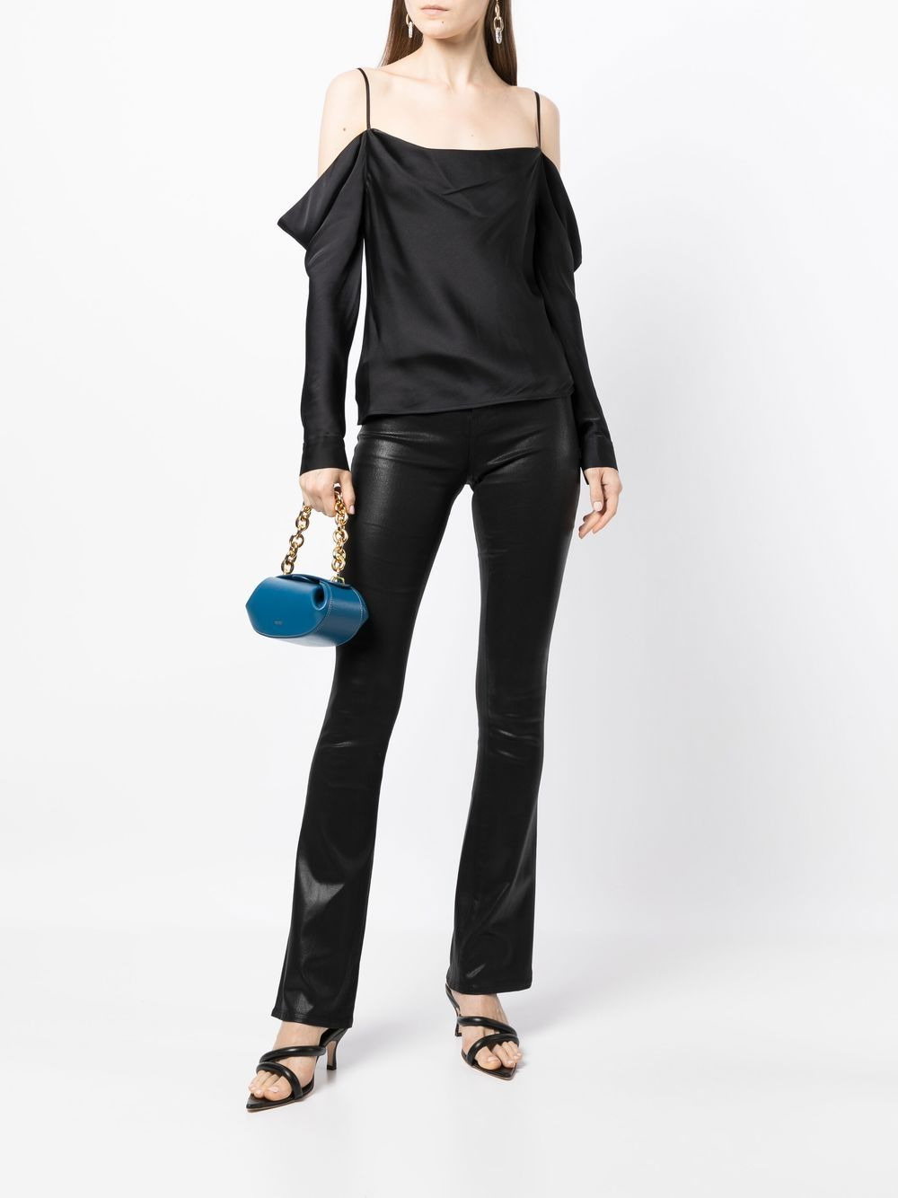 Selma boot-cut waxed jeans - 2