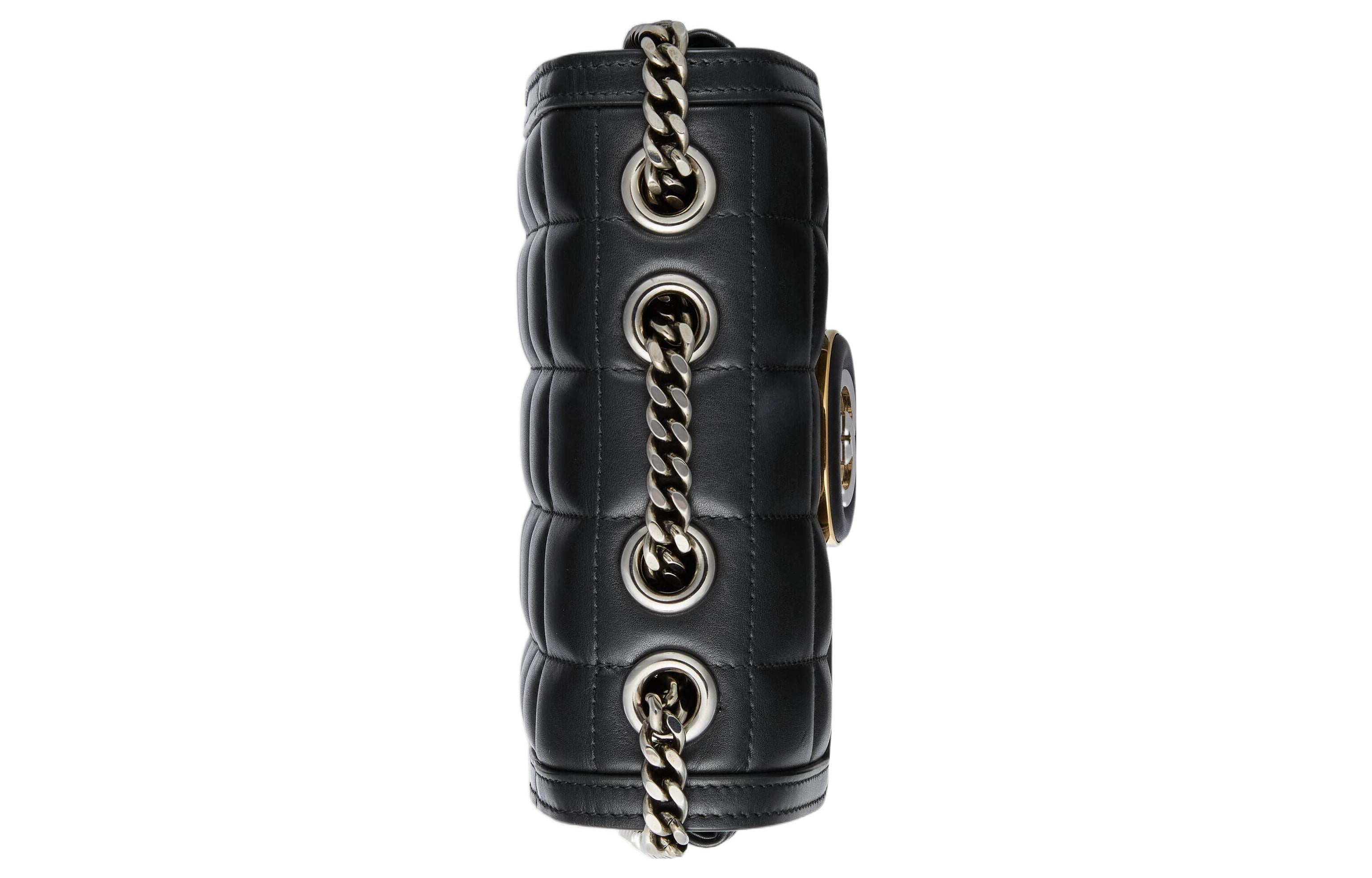 (WMNS) Gucci Deco Mini Shoulder Bag 'Black' 741457-AAB7A-1000 - 5